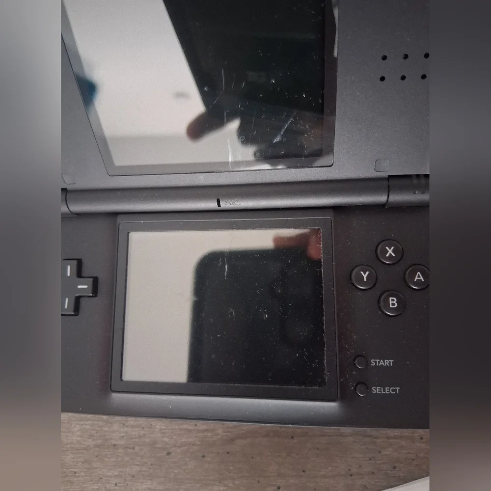 NINTENDO DS LITE SYSTEM COBALT BLUE BLACK CONSOLE ORIGINAL BOX